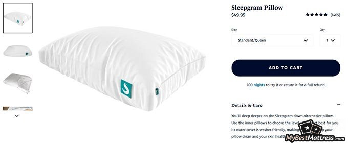 reviews for sleepgram pillow